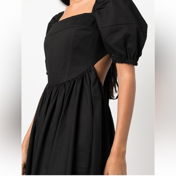 ROSSETA GETTY COTTON CORSET MIDI DRESS - Picture 9 of 16